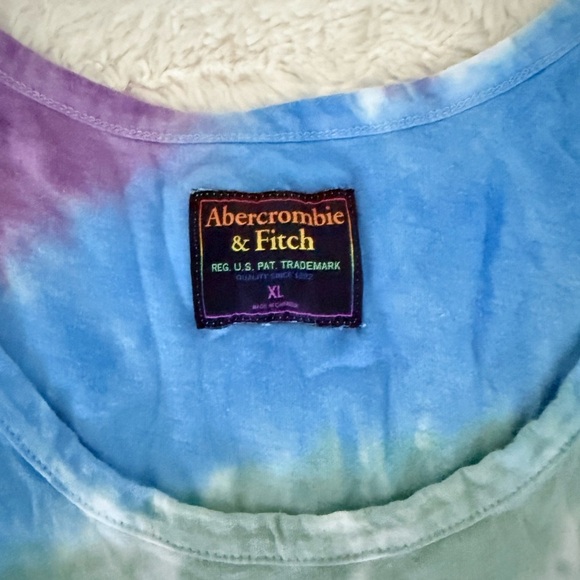Abercrombie & Fitch Spiral Tie-Dye Tank Top | Rainbow Festival Vibes | Size XL - Picture 2 of 3